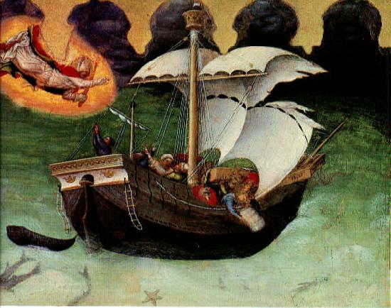 GELDER, Aert de Quaratesi Altarpiece: St. Nicholas saves a storm-tossed ship gfh Germany oil painting art